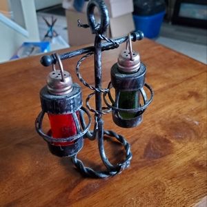 Nautical theme salt and pepper shakers